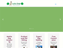 Tablet Screenshot of luckydogsservices.com